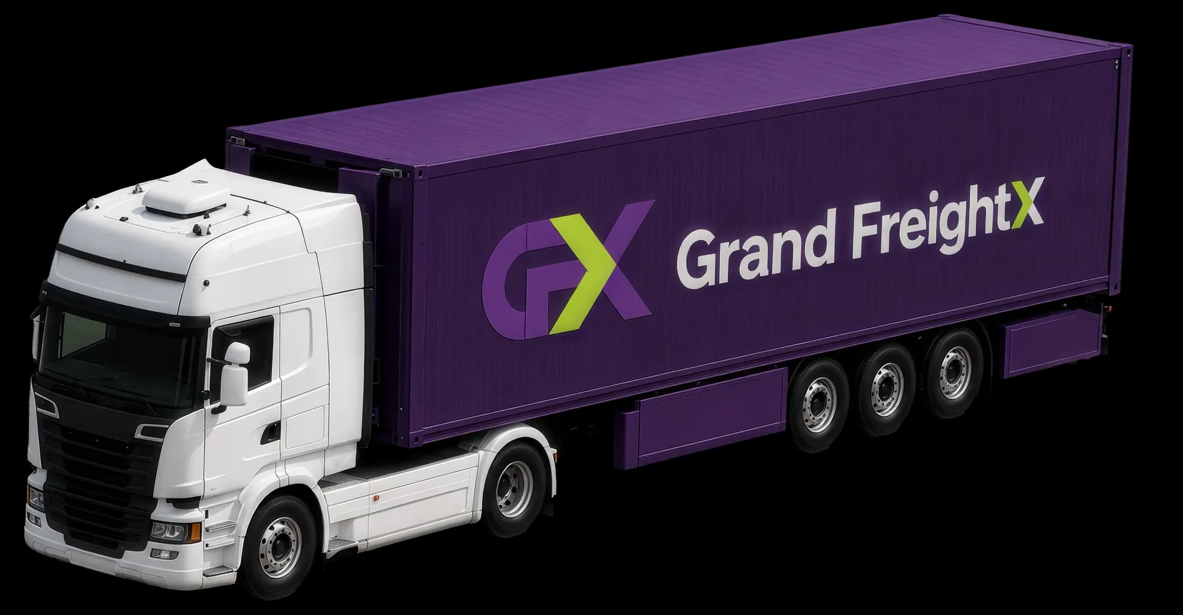 Grand FreightX branded truck